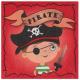 Miniature Paper napkins x 20 - Pirate