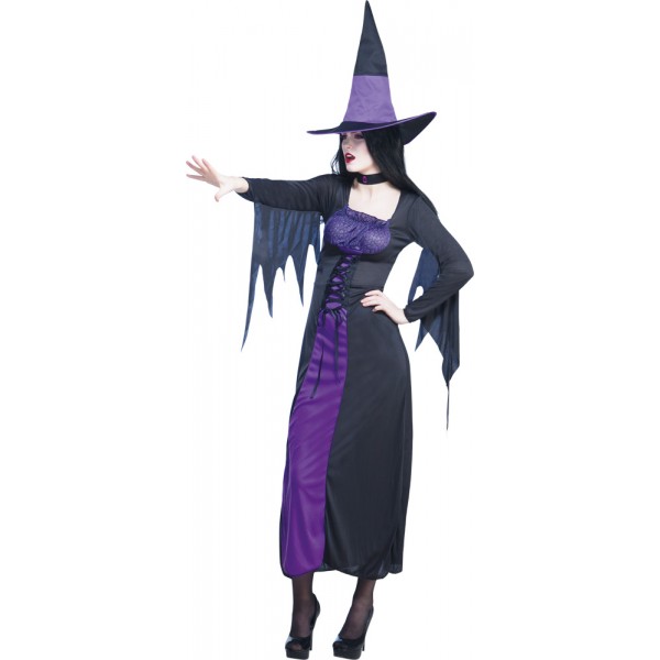 Witch Costume - Black and Purple - Adult - 79024-parent