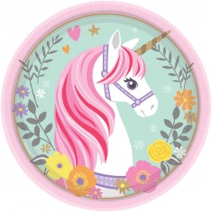 Magical Unicorn Dessert Plates x8