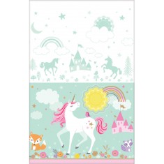 Magic Unicorn Plastic Tablecloth