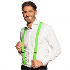 Neon Green Suspenders