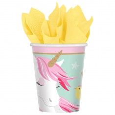 Magical Unicorn Paper Cups x8