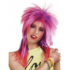 Pink and Purple Wig - Rock