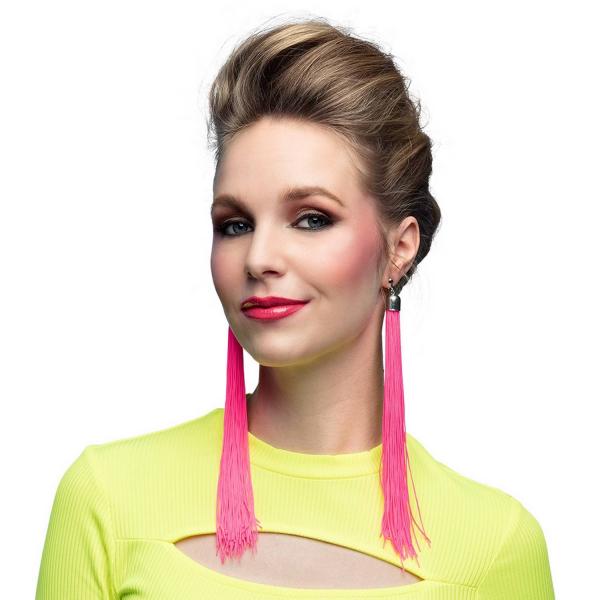 Earrings Festival neon pink - RDLF-64430