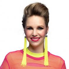 Earrings Festival neon yellow