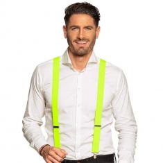 Neon Yellow Suspenders