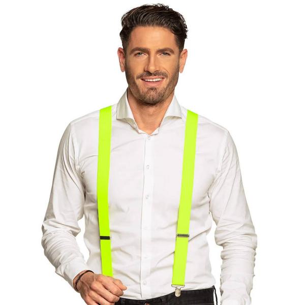 Neon Yellow Suspenders - 00601