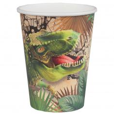 Paper cups x 10 - Dinosaur