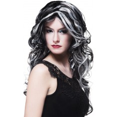 Witch Wig - Adult - Black and Gray