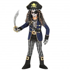Skeleton Pirate Captain Costume - Boy