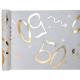Miniature Table runner of the ages metallic gold 50 years