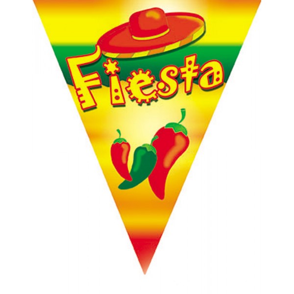 Mexican Fiesta Pennant Garland - 84390