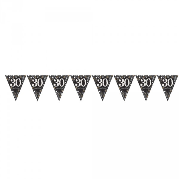 Sparkling Celebrations 30 Years Pennant Garland - 9900567