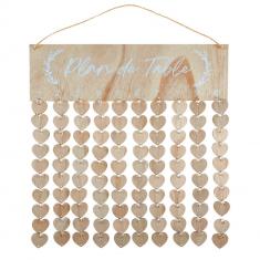 Natural wedding table plan