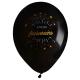 Miniature Latex Balloons x 8 - Sparkling Birthday Gold