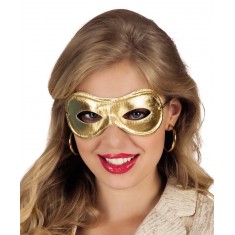 Gold Metallic Wolf Mask