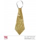 Miniature Wide Gold Sequin Tie
