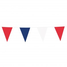 Gigantic Tricolor Pennant Garland - 10 m