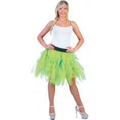 Neon Green Tulle Skirt - Women