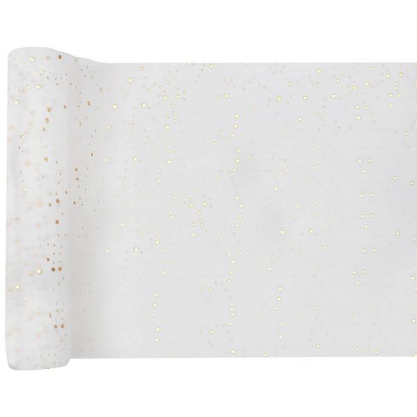 Bubbles table runner - White - FETE25-8980BLANC