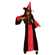 Black & Pink Renaissance Witch Costume for girls