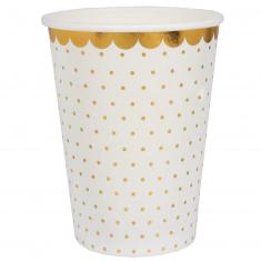 Cardboard cups x 10 - white all-purpose