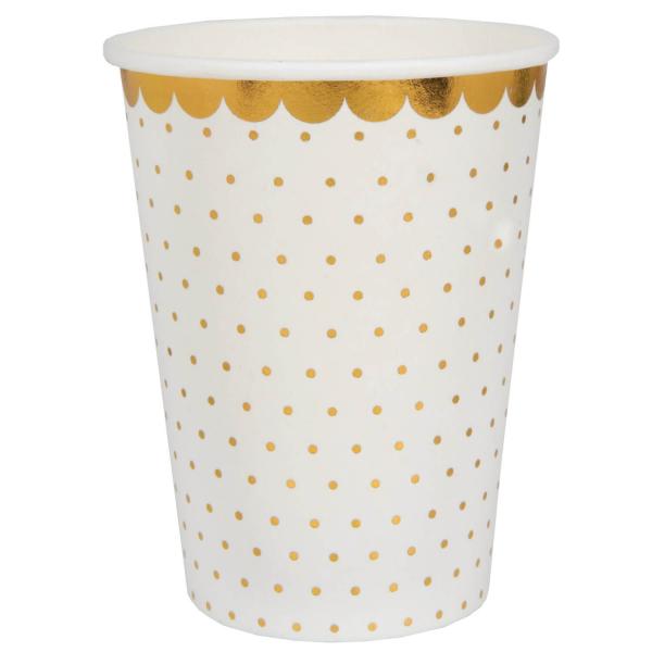 Cardboard cups x 10 - white all-purpose - 6829-1