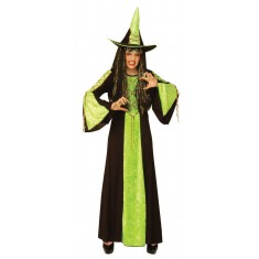 Black-Green Renaissance Witch Costume - Child
