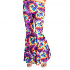 Rainbow Tie Dye Flares Pants - Women's