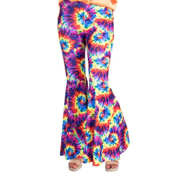 Rainbow Tie Dye Flares Pants - Women's - 9907388-Parent