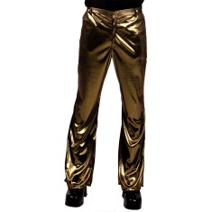 Shiny Gold Disco Pants - Men