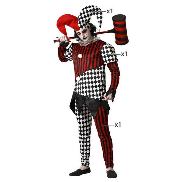 Harlequin Costume: Black and White - Men - Parent-77491