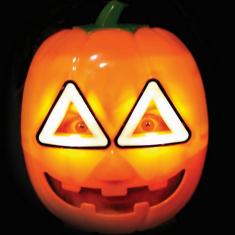 Luminous Pumpkin Halloween Mask - Adult