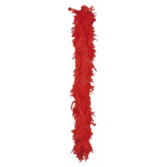 Red feather boa