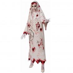 Luxury Bloodied Nun Costume - Adult