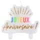 Miniature Festicolor Birthday Candle - White 