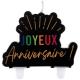Miniature Festicolor Birthday Candle - Black