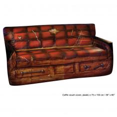 Sofa cover 75 x 150 cm coffin pattern - Halloween