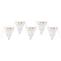 Festicolor Birthday Banner - White 