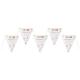 Miniature Festicolor Birthday Banner - White 
