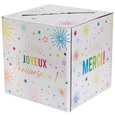 Festicolor Birthday Money Box - White 