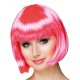 Miniature Neon pink Cabaret wig