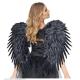 Miniature Black Feathered Wings - 80 x 65 cm - Adult