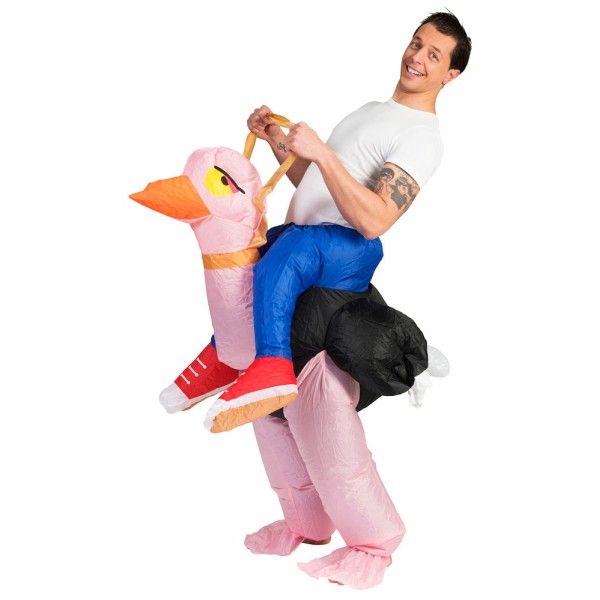 Inflatable Costume - Carry Me - Ostrich Race - Mixed - 614015-Parent