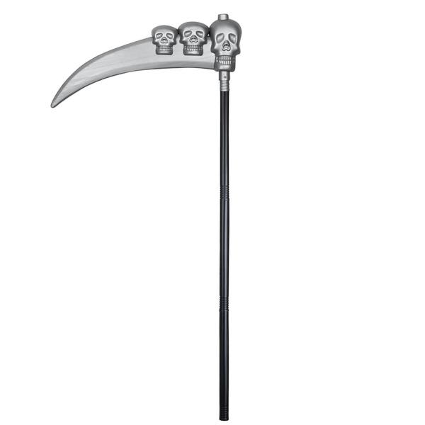 Scythe with skulls 103cm in 4 parts - 00575