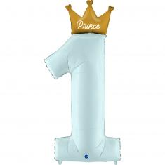 Aluminum Balloon 117 cm - My first birthday - Prince