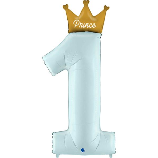 Aluminum Balloon 117 cm - My first birthday - Prince - G72102-P