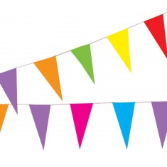 Multicolored Pennant Garland