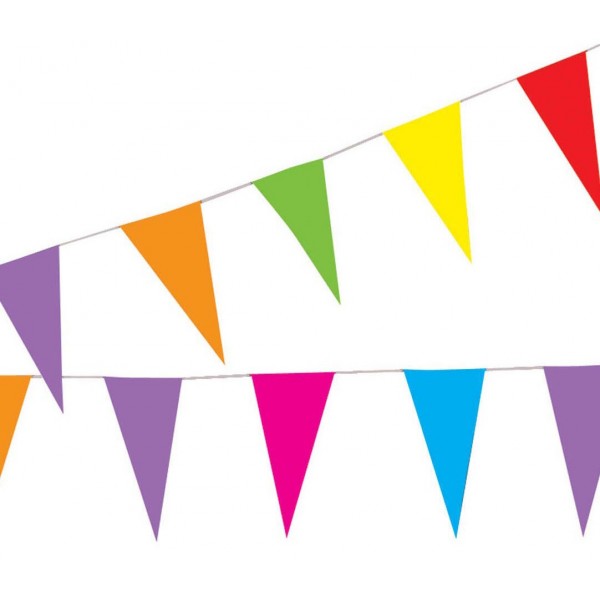 Multicolored Pennant Garland - 2258L