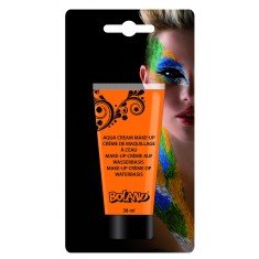 Tube of orange water makeup